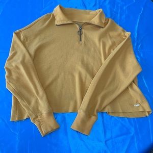 Yellow Hollister Crop Top